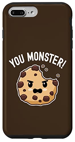 Hülle für iPhone 7 Plus/8 Plus Du Monster! Cookie Eater Süße Kawaii-Kekse lieben Süßigkeiten von Funny Food Pun Wordplay Cute and Adorable Food