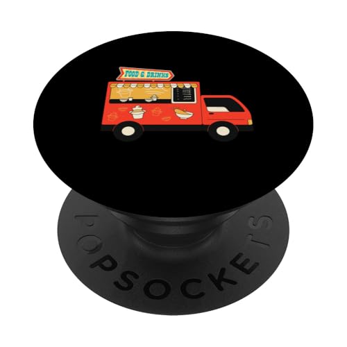 Cooler Food Truck für Männer Frauen kulinarische Koch Pizza BBQ Driver PopSockets Klebender PopGrip von Funny Food Truck Gift Restaurant