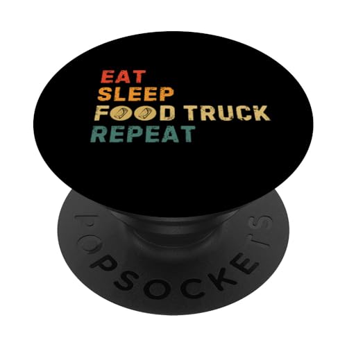 Cooler Food Truck für Männer Frauen kulinarische Koch Pizza BBQ Driver PopSockets Klebender PopGrip von Funny Food Truck Gift Restaurant