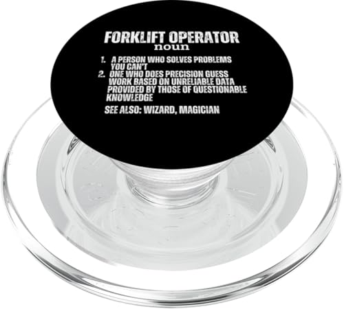 Definition des Gabelstaplers Lustiger Gabelstapler PopSockets PopGrip für MagSafe von Funny Forklift Driver Warehouse Worker