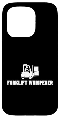 Hülle für iPhone 15 Pro Gabelstapler Whisperer Retro Vintage Lustiger Gabelstaplerfahrer von Funny Forklift Driver Warehouse Worker