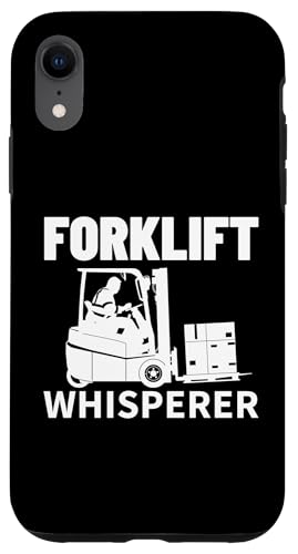 Hülle für iPhone XR Gabelstapler Whisperer Retro Vintage Lustiger Gabelstaplerfahrer von Funny Forklift Driver Warehouse Worker