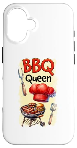 Hülle für iPhone 16 BBQ Queen Grillmeisterin Grill Lustiger Grill von Funny Fun Gift Ideas