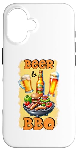 Hülle für iPhone 16 Bier & BBQ Bier Grillen Lustig Bier Spruch von Funny Fun Gift Ideas