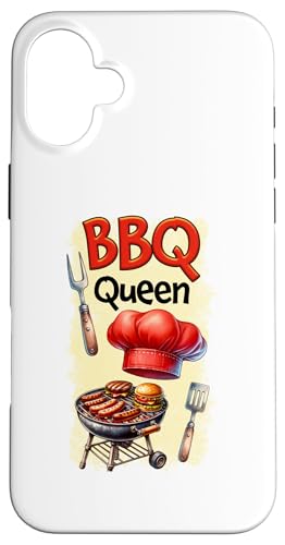 Hülle für iPhone 16 Plus BBQ Queen Grillmeisterin Grill Lustiger Grill von Funny Fun Gift Ideas