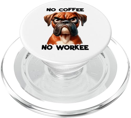 Kein Kaffee, kein Arbeiter, lustiges Sprichwort, Kein Kaffee PopSockets PopGrip für MagSafe von Funny Fun Gift Ideas