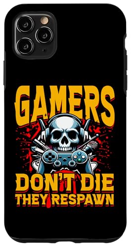 Hülle für iPhone 11 Pro Max Spieler sterben nicht, sie spawnen wieder Funny Gamer von Funny Gamer Retro Console Humor Tee