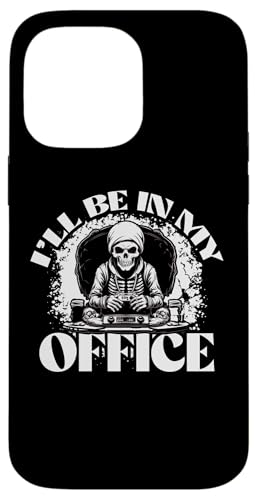 Hülle für iPhone 14 Pro Max I'll be in my Office Lustiger Gamer Skelett Humor von Funny Gamer Retro Console Humor Tee