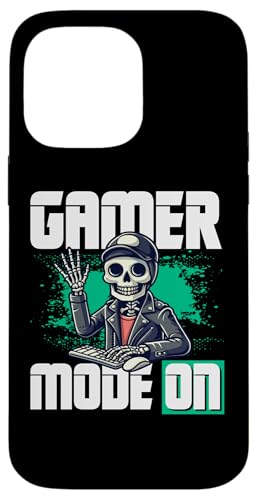 Hülle für iPhone 14 Pro Max Lustiger Gamer-Modus auf Skelett-Humor von Funny Gamer Retro Console Humor Tee