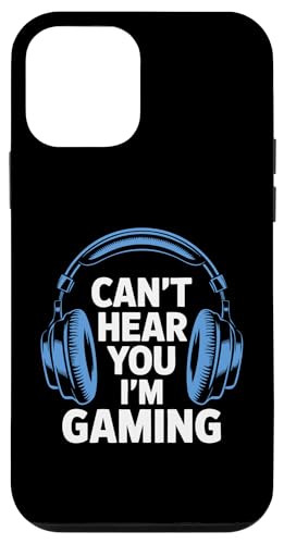 Hülle für iPhone 12 mini Lustige Gaming-Kopfhörer "Can't Hear You", Geschenk für Videospieler von Funny Gaming Headphones Can't Hear You