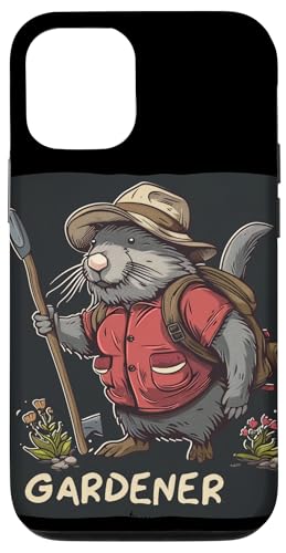 Hülle für iPhone 13 Lustiges Gärtner-Tier für Frühling und Gartensaison von Funny Gardener Animal Outfit