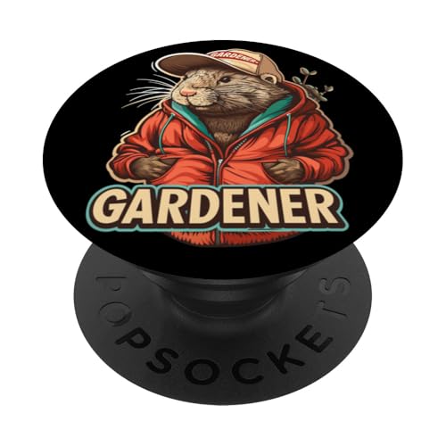 Lustiger Gärtner im Pullover für Tiere und Gartensaison PopSockets mit austauschbarem PopGrip von Funny Gardener Animal Outfit