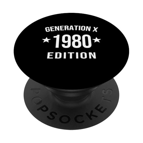 Generation X 80-Ausgabe Lustiger Sarkastischer 60er und 70er Jahre Gen X 1980 PopSockets Klebender PopGrip von Funny Gen X Stay Feral T Shirt Generation Tee