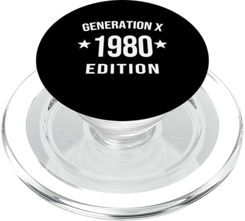 Generation X 80-Ausgabe Lustiger Sarkastischer 60er und 70er Jahre Gen X 1980 PopSockets PopGrip für MagSafe von Funny Gen X Stay Feral T Shirt Generation Tee