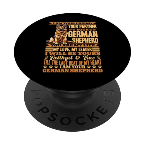 Deutscher Schäferhund-Liebhaber Hundebesitzer PopSockets Klebender PopGrip von Funny German Shepherd Dog Graphics Co.