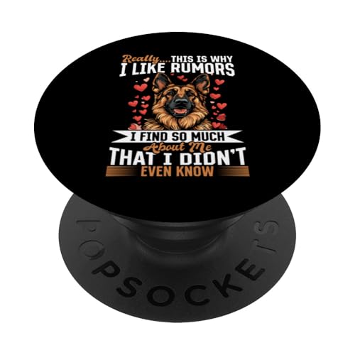 Deutscher Schäferhund Rasse wirklich… Deshalb mag ich PopSockets Klebender PopGrip von Funny German Shepherd Dog Graphics Co.