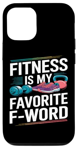 Hülle für iPhone 14 Pro Lieblings-F-Wort für Fitness von Funny Gifts