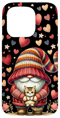 Hülle für iPhone 15 Pro Gnome Cat Accessories For Women And Girls Cute Cat Aesthetic von Funny Gnome Cat Lover Gifts For Women Men And Kids