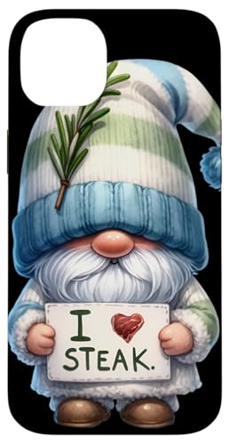 Hülle für iPhone 14 Plus I Love Steak Gnome For Men An Gym Lover Who Loves Proteine von Funny Gnome Dad Fathers Day Gifts For Steak Lovers