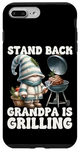 Hülle für iPhone 7 Plus/8 Plus Funny Saying For Men Stand Back Grandpa Is Grilling Steak von Funny Gnome Dad Fathers Day Gifts For Steak Lovers