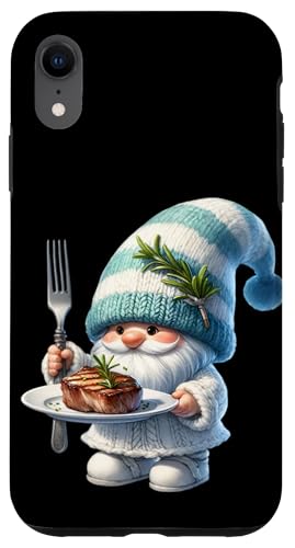 Hülle für iPhone XR Retired Dad Grilling Gnome Graphic Grandpa Love Grill Steak von Funny Gnome Dad Fathers Day Gifts For Steak Lovers