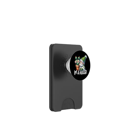 Funny Cactus Gnome Dad For Introverts Gardener Im A Hugger PopSockets PopWallet für MagSafe von Funny Gnome Stuff Cactus Gifts For Cactus Lovers