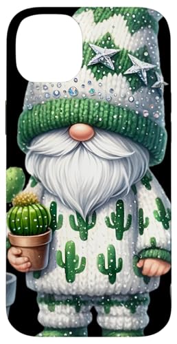 Hülle für iPhone 14 Plus Grumpy Cactus Gnome With Succulent Plant For Funny Gardener von Funny Gnome Stuff Cactus Gifts For Cactus Lovers