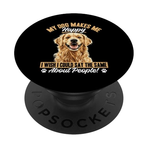 Golden Retriever Hunderassenfell echt, I'm the paw-fect PopSockets Klebender PopGrip von Funny Golden Retriever Dog Graphics Co.