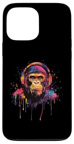 Hülle für iPhone 13 Pro Max Gorilla Lovers Pop Art trägt Kopfhörer Lustiger Gorilla von Funny Gorilla Lovers Designs