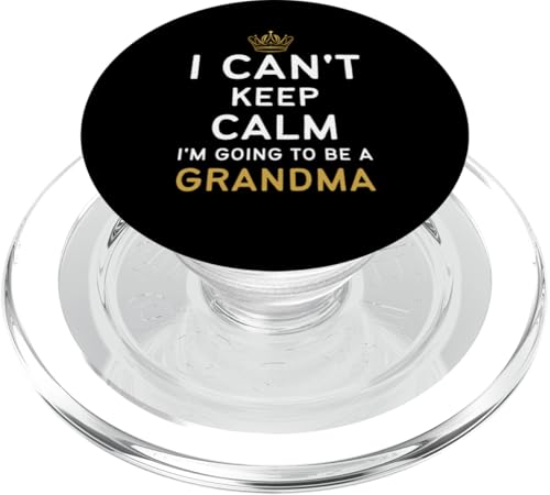 Bald wird Oma, Kunst für Mama, Frauen, neue Großmutter, Großmutter PopSockets PopGrip für MagSafe von Funny Grandma Gift From Grandchildren