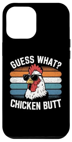 Hülle für iPhone 12 Pro Max Lustiger Humor Guess What Chicken Butt Joke Meme Birds von Funny Graphic Tee Meme