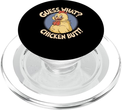 Ratet mal, welcher Chicken Butt Humorvoller Hühnerwitz lustig ist PopSockets PopGrip für MagSafe von Funny Graphic Tee Meme