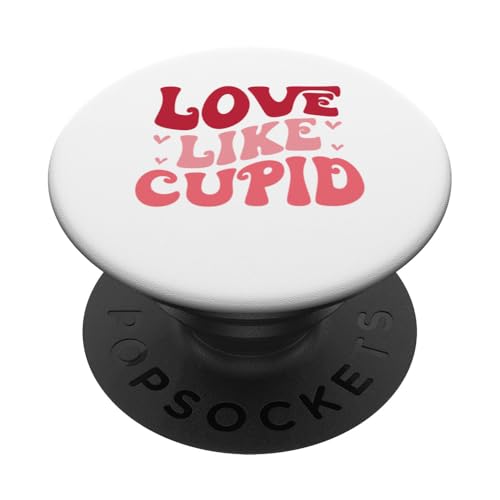 Amor Valentinstag Love Like Cupid Romantische Bekleidung PopSockets Klebender PopGrip von Funny Graphic Tees For Women and Men