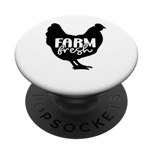 Bauernhoffrisches Huhn Farmer Farming Geschenkidee PopSockets mit austauschbarem PopGrip von Funny Graphic Tees For Women and Men