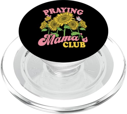 Betende Mama's Club Sonnenblume christliche Mutter Geschenk PopSockets PopGrip für MagSafe von Funny Graphic Tees For Women and Men