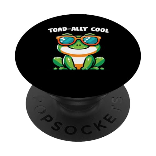 Frosch Toadally Coole Lustige Sonnenbrille Tierliebhaber Design PopSockets Klebender PopGrip von Funny Graphic Tees For Women and Men