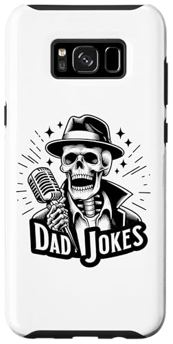 Hülle für Galaxy S8+ Papa Witze Skelett Mikrofon Lustiges Papa Vatertag Wortspiel von Funny Graphic Tees For Women and Men