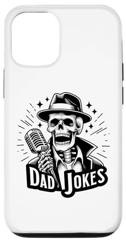 Hülle für iPhone 15 Papa Witze Skelett Mikrofon Lustiges Papa Vatertag Wortspiel von Funny Graphic Tees For Women and Men
