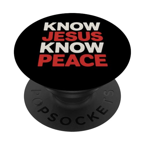 Jesus, christlicher Glaube, religiöser Glaube, cooles Design PopSockets Klebender PopGrip von Funny Graphic Tees For Women and Men