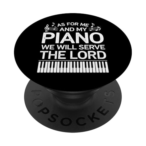 Klavierspieler, Pianist, Musiker, christlicher Musikliebhaber, Geschenk PopSockets Klebender PopGrip von Funny Graphic Tees For Women and Men