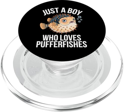 Kugelfischliebhaber Nur ein Junge, der Kugelfische liebt PopSockets PopGrip für MagSafe von Funny Graphic Tees For Women and Men