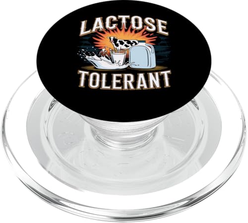 Laktosetolerant Lustiger Milchtrinker Kuh Farmer Geschenk PopSockets PopGrip für MagSafe von Funny Graphic Tees For Women and Men