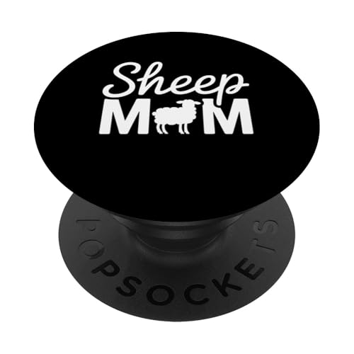 Schaf Mama Farmer Niedliches Lamm Tierliebhaber Geschenk PopSockets Klebender PopGrip von Funny Graphic Tees For Women and Men