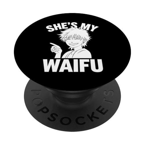 Waifu Anime Japanischer ästhetischer Manga Otaku Merch PopSockets Klebender PopGrip von Funny Graphic Tees For Women and Men