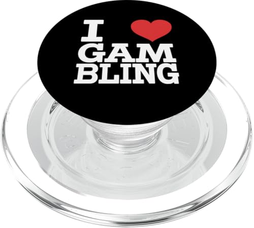 Gambling I Love Gambling Casino Gambler Geschenk PopSockets PopGrip für MagSafe von Funny Graphic Tees Women Men Kids