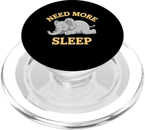 Sleep Lover Elephant Funny Need More Sleep Nickerchen Pyjama PopSockets PopGrip für MagSafe von Funny Graphic Tees Women Men Kids