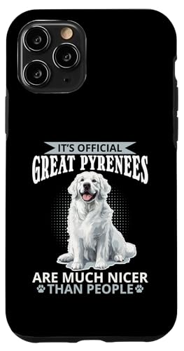 Großer Pyrenäen-Hundebesitzer Hülle für iPhone 11 Pro von Funny Great Pyrenees Dog Graphics Co.