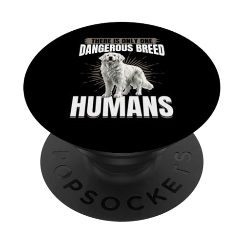 Großer Pyrenäen-Hundebesitzer PopSockets Klebender PopGrip von Funny Great Pyrenees Dog Graphics Co.