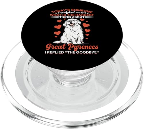 Großer Pyrenäen-Hundebesitzer PopSockets PopGrip für MagSafe von Funny Great Pyrenees Dog Graphics Co.