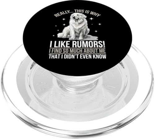 Großer Pyrenäen-Hundebesitzer PopSockets PopGrip für MagSafe von Funny Great Pyrenees Dog Graphics Co.